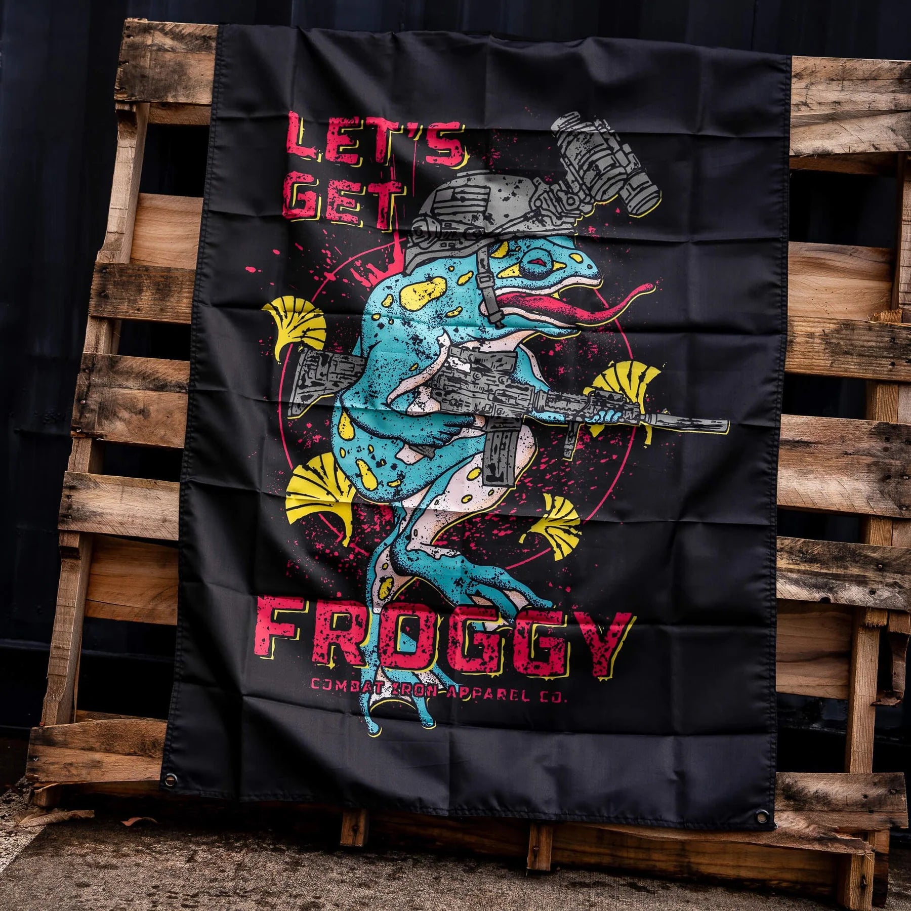 Let's Get Froggy 3' X 5' Wall Flag
