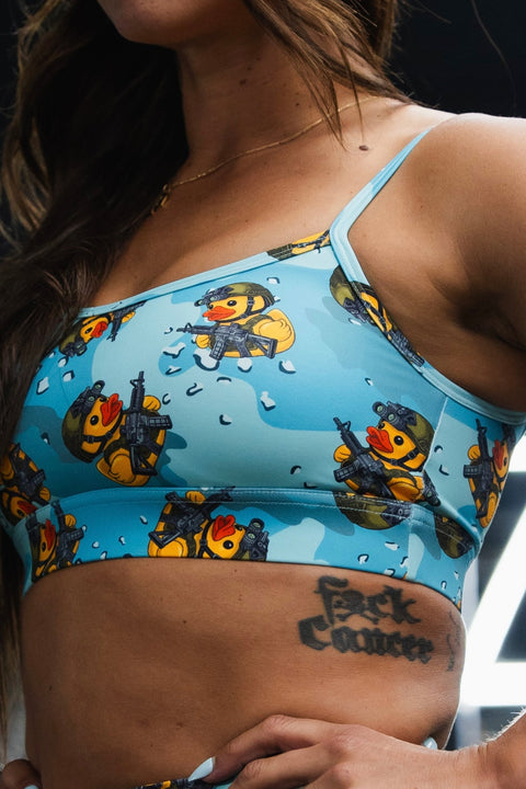 Straight Strap Sports Bra | TactiQuack