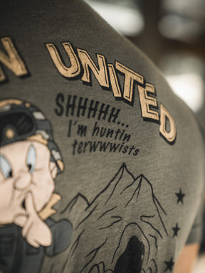 born united - huntin' t-shirt graphic detail