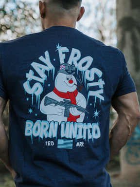 born united -stay frosty t-shirt back closeup