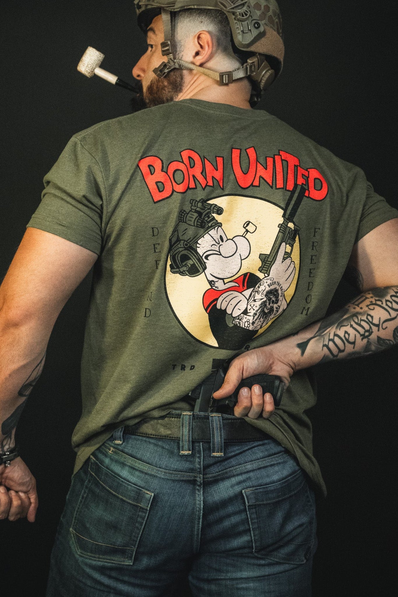 born united - popeye tee back on men's model
