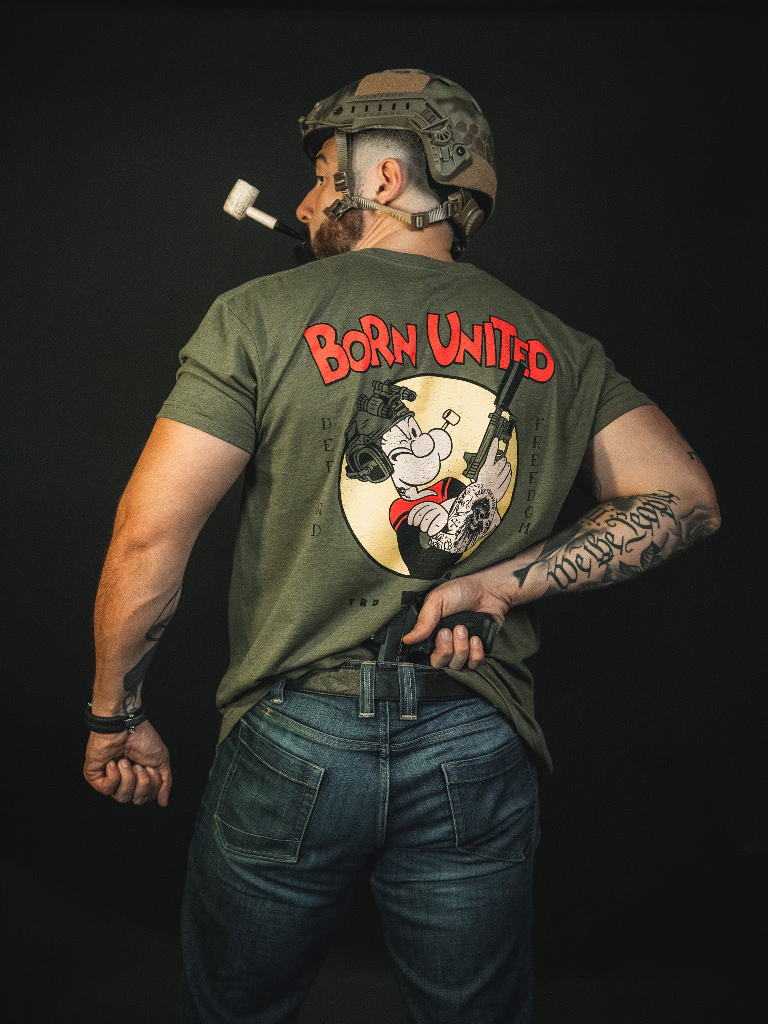 born united - popeye tee back on men's model