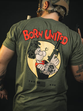 born united - popeye tee back on model