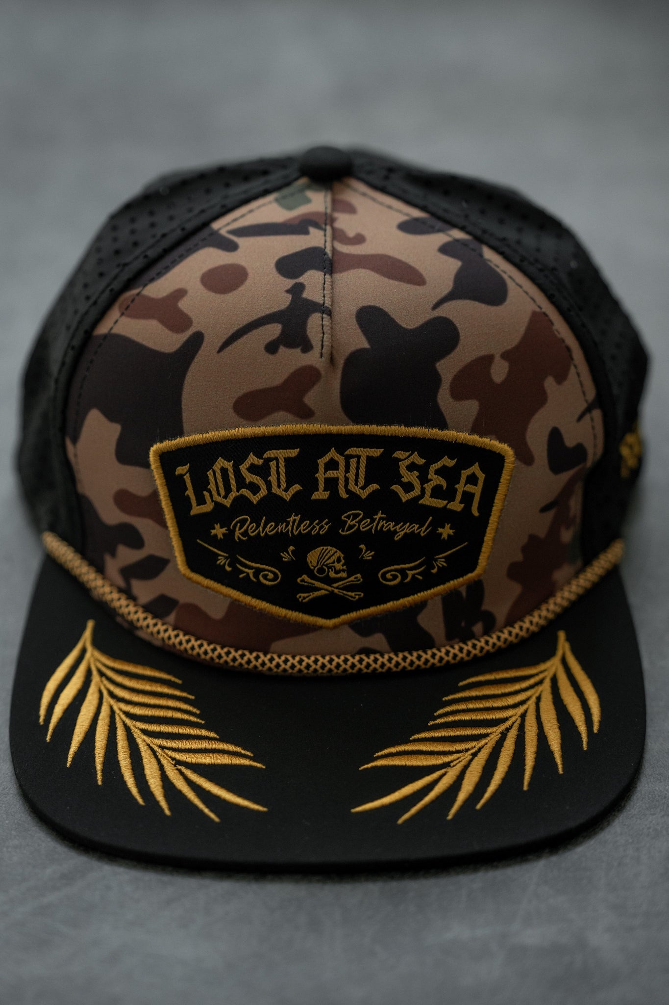 relentless betrayal - lost at sea frog camo hat