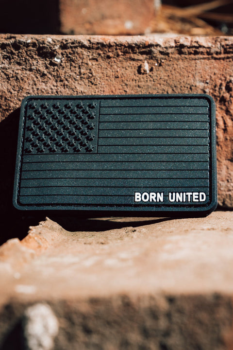 American Flag PVC Patch - Blackout