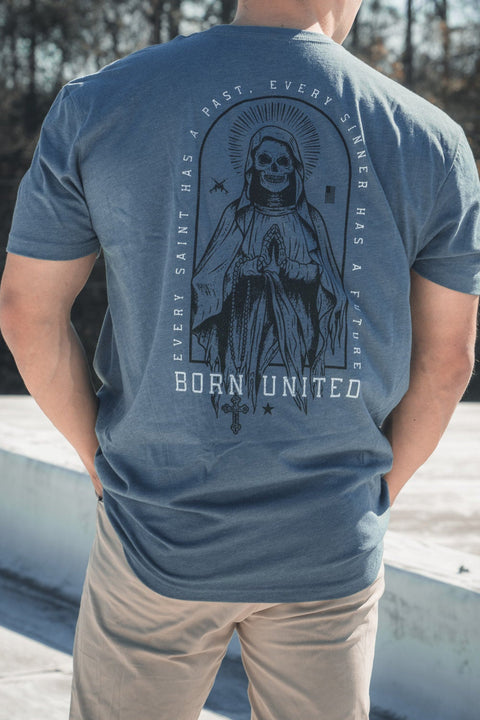 Saints And Sinners Tee- Blue