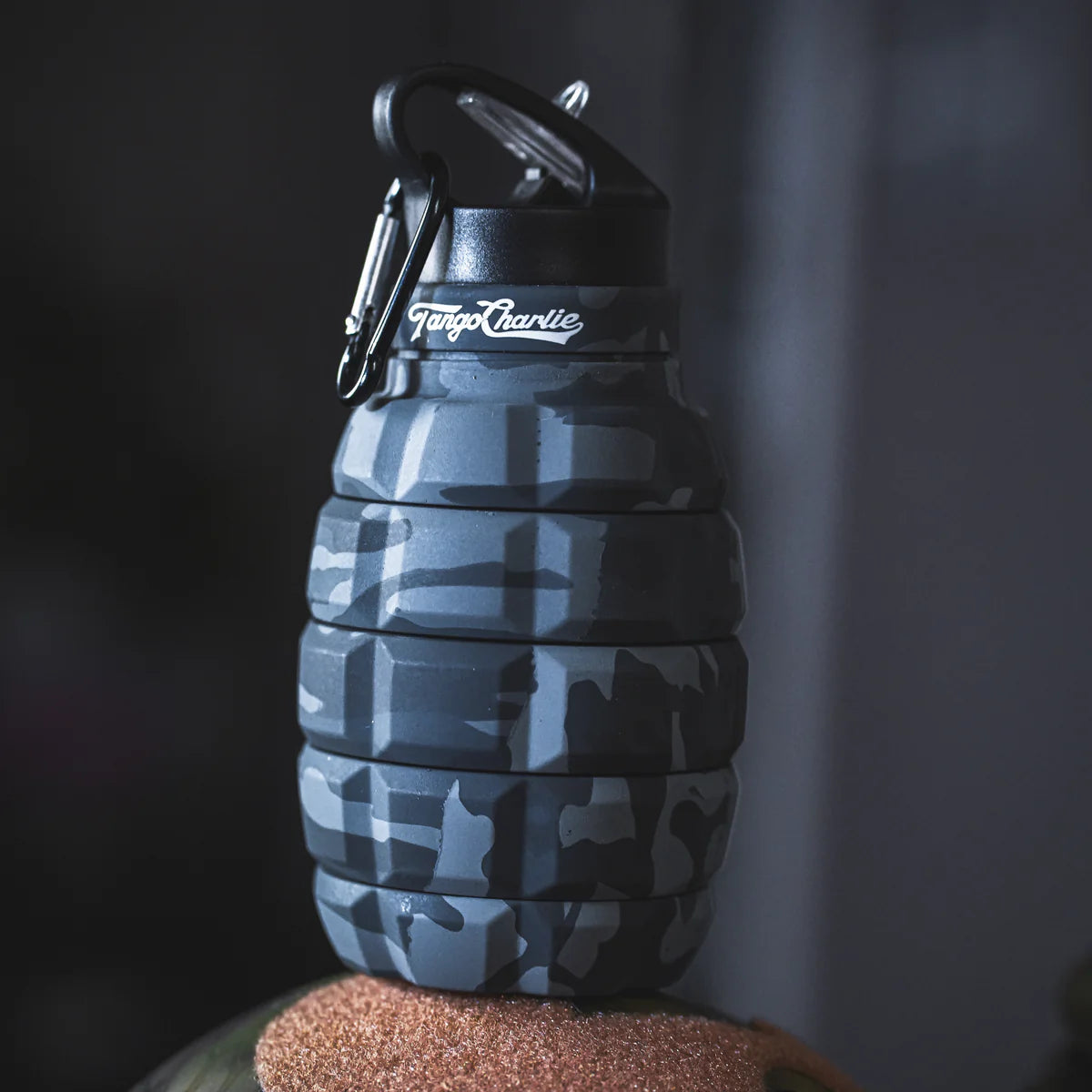 Humble + Hydrated 20 oz Water Bottle - Black Camo