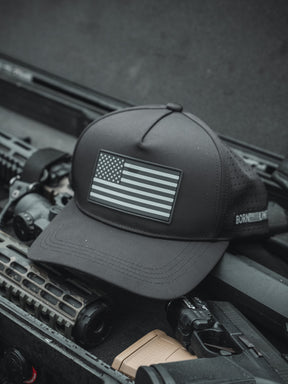 Born United Premium Flag Snapback - Blackout