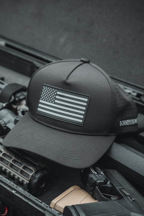 Born United Premium Flag Snapback - Blackout