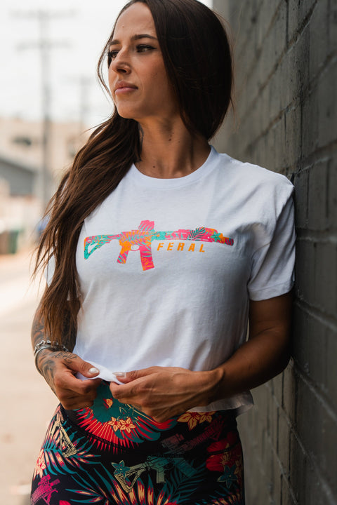 Feral - Women's White Crop