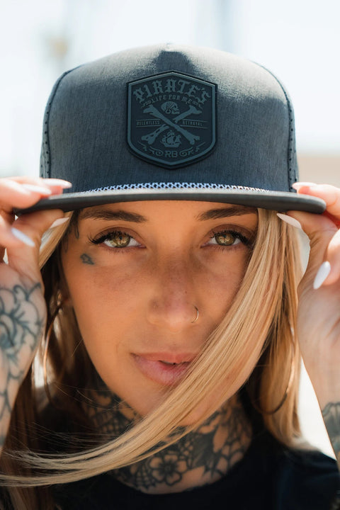 Pirate's Life Grey PVC Snapback