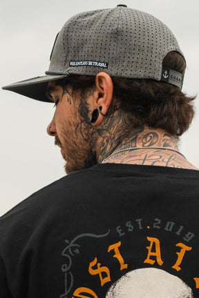 relentless betrayal - lost at sea gunmetal pvc adjustable hat