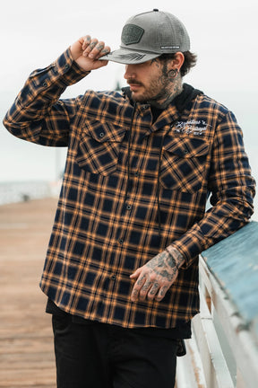 relentless betrayal - skilled sailor premium hooded flannel