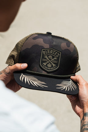 relentless betrayal - pirate's life camo snapback