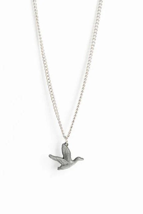 Duck It Silver Necklace