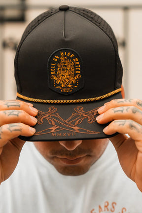 relentless betrayal - hell or high water snapback on model