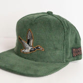 mucker bucket - duck green corduroy hat