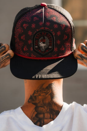 relentless betrayal - all gas no brakes premium snapback on men's model front