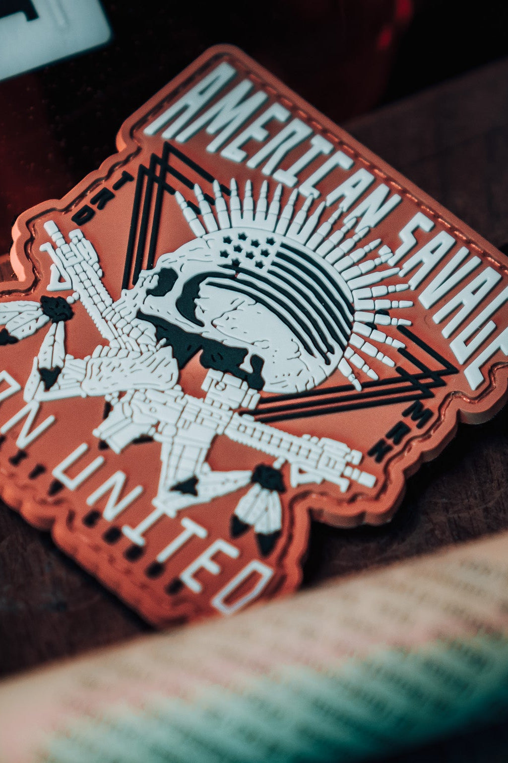 born united - american tac pvc patch