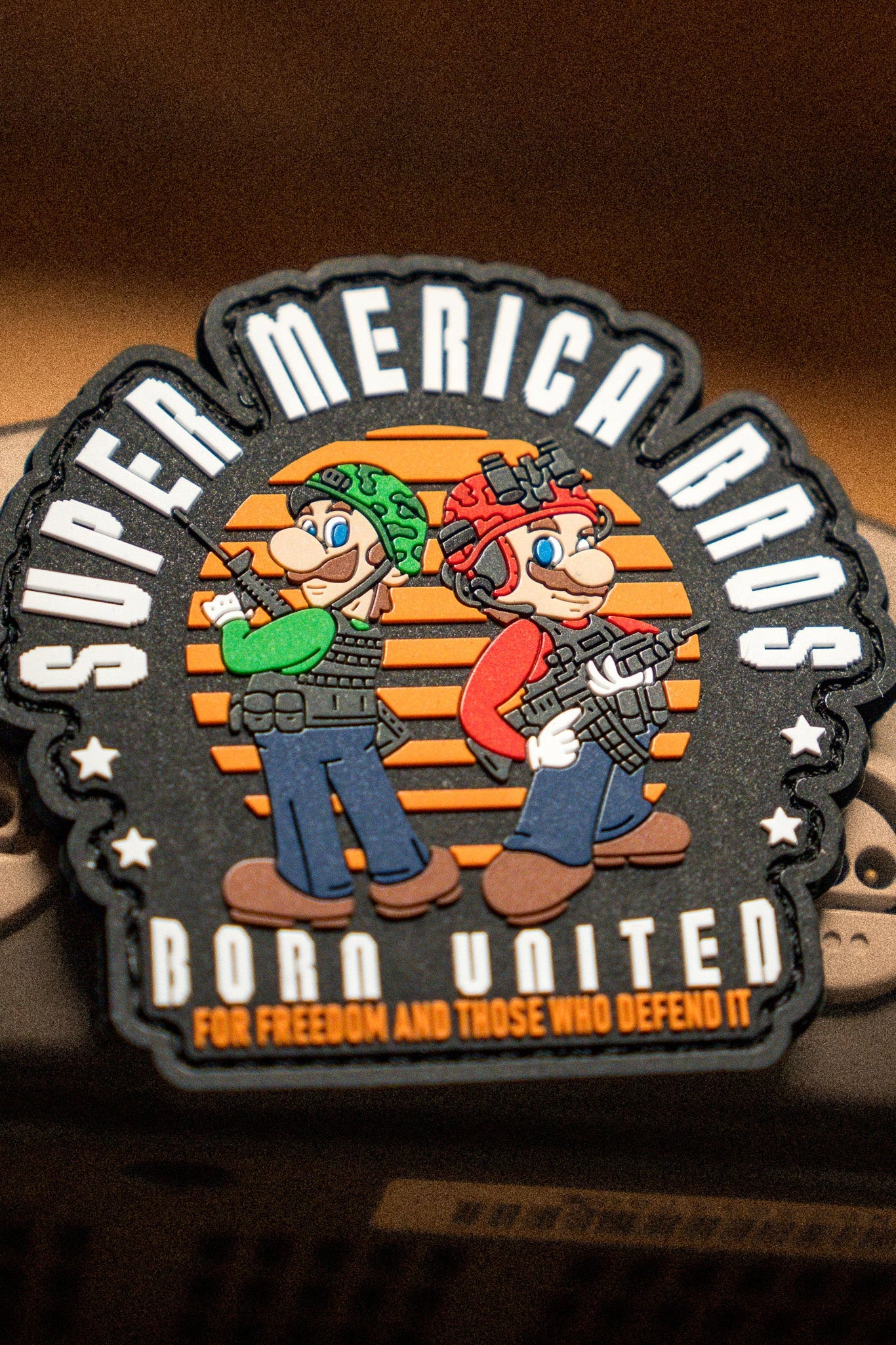 born united - super 'merica bros pvc patch