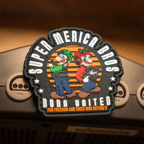 born united - super 'merica bros pvc patch