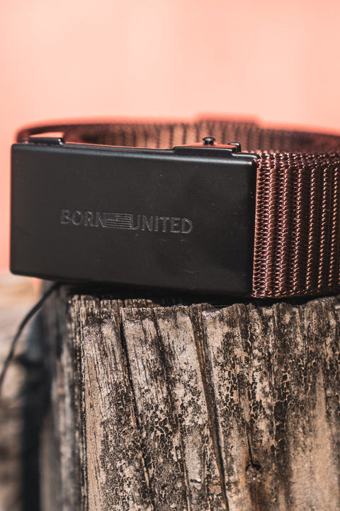 BU Logo Belt - Brown