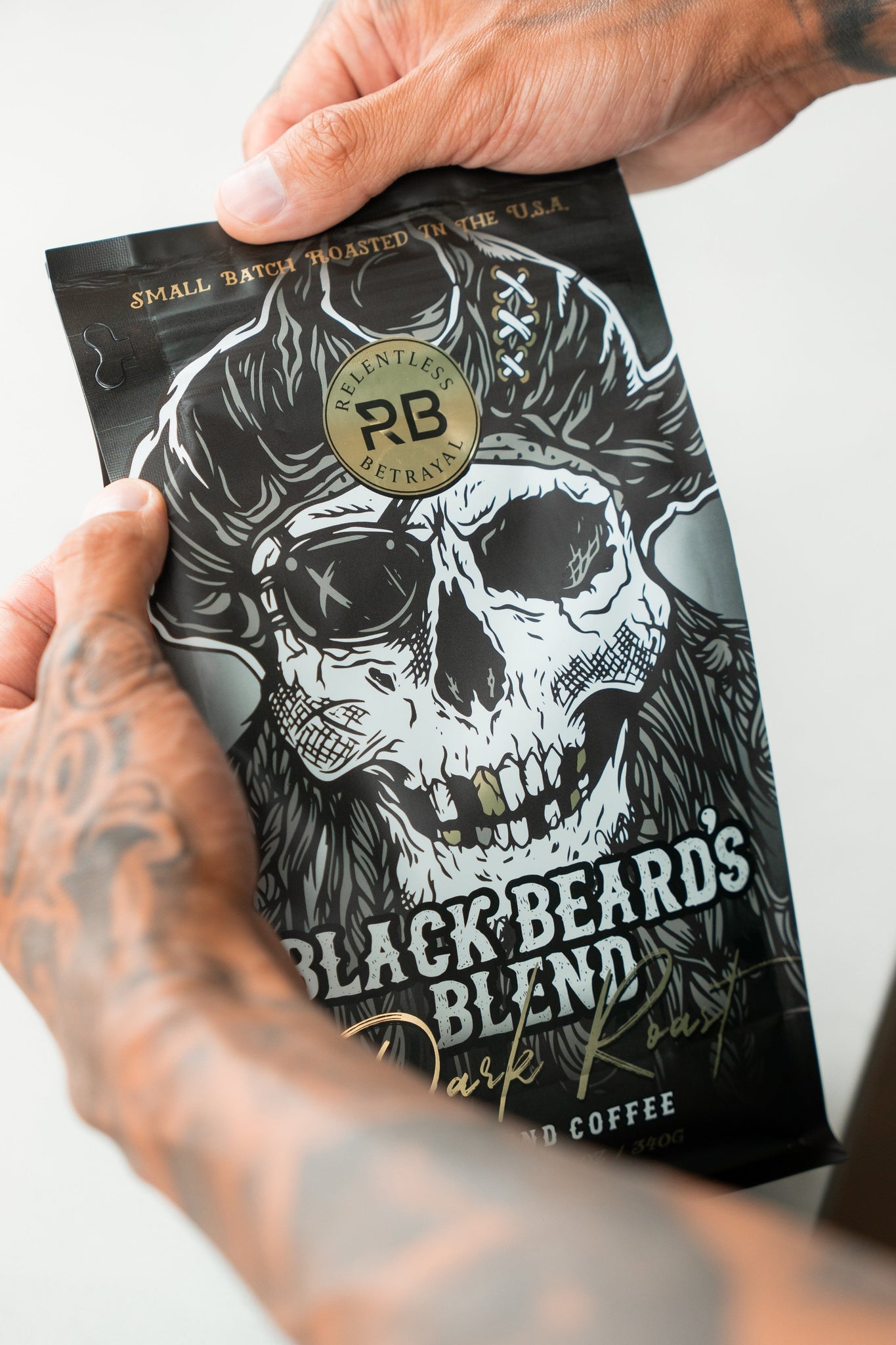 relentless betrayal - blackbeard's blend ground coffee