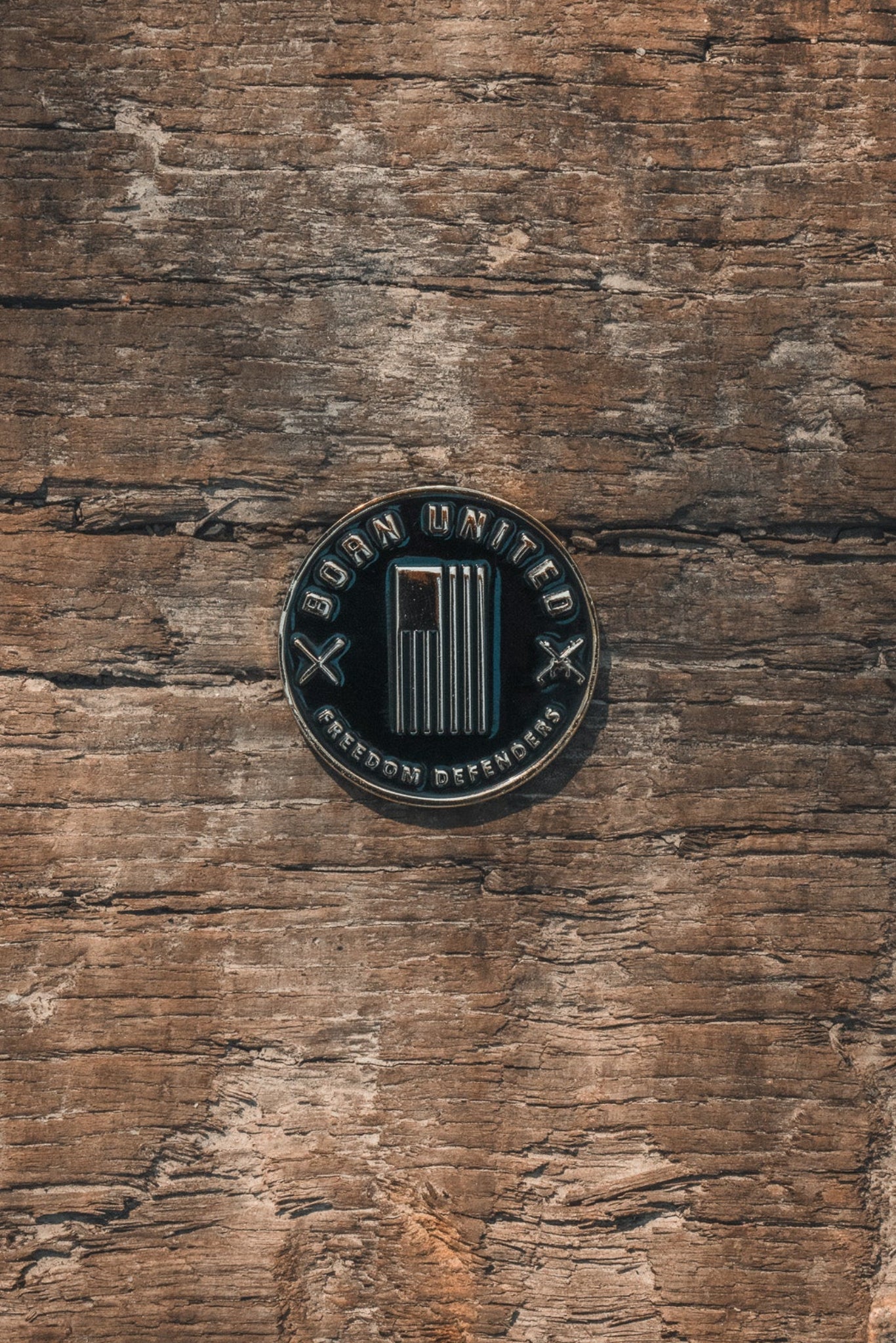 born united - american flag challenge coin