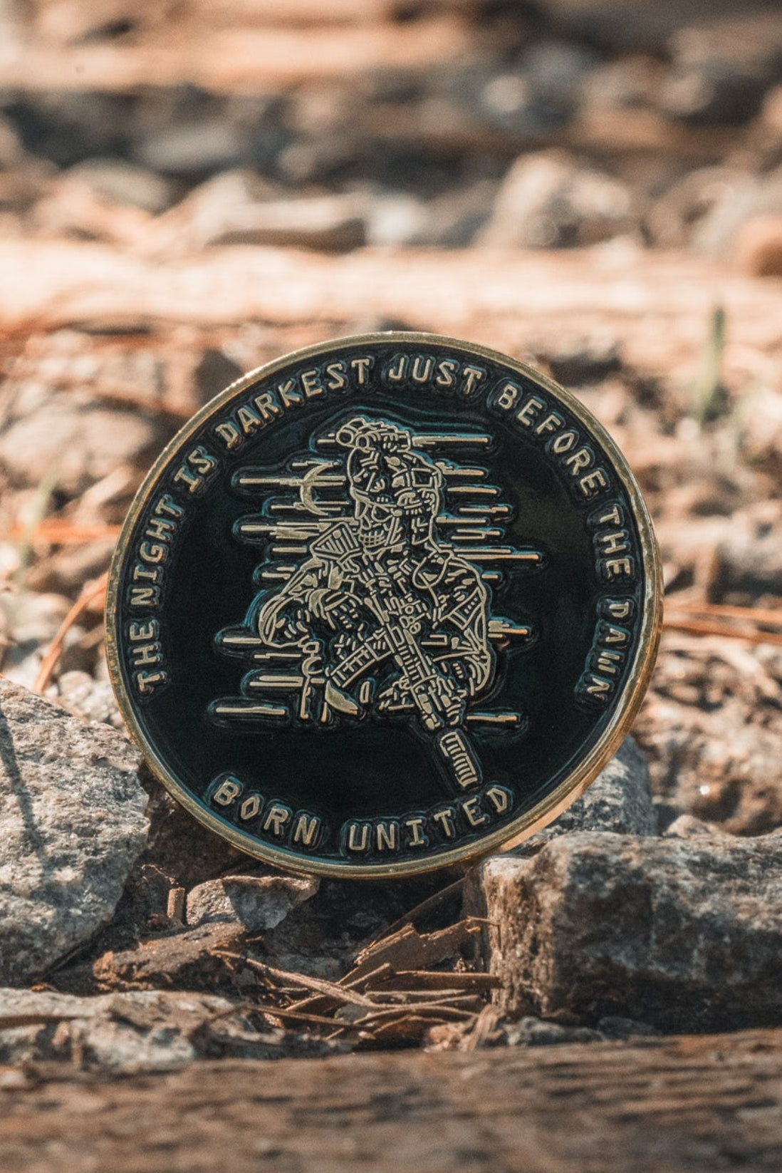 born united - before dawn challenge coin