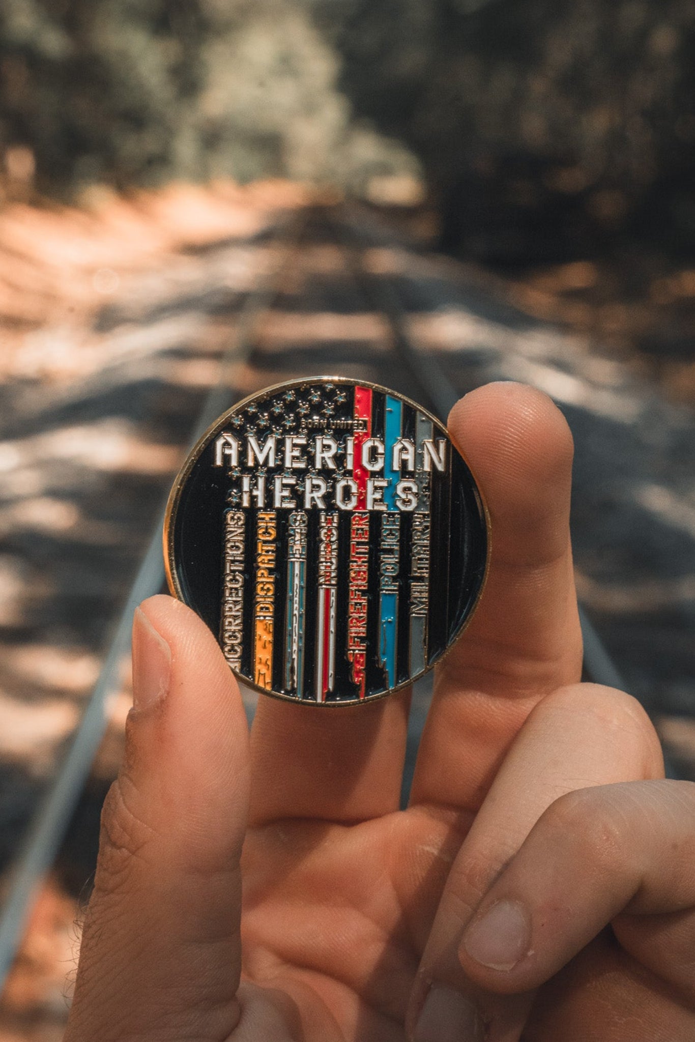 born united - american heroes collectible coin