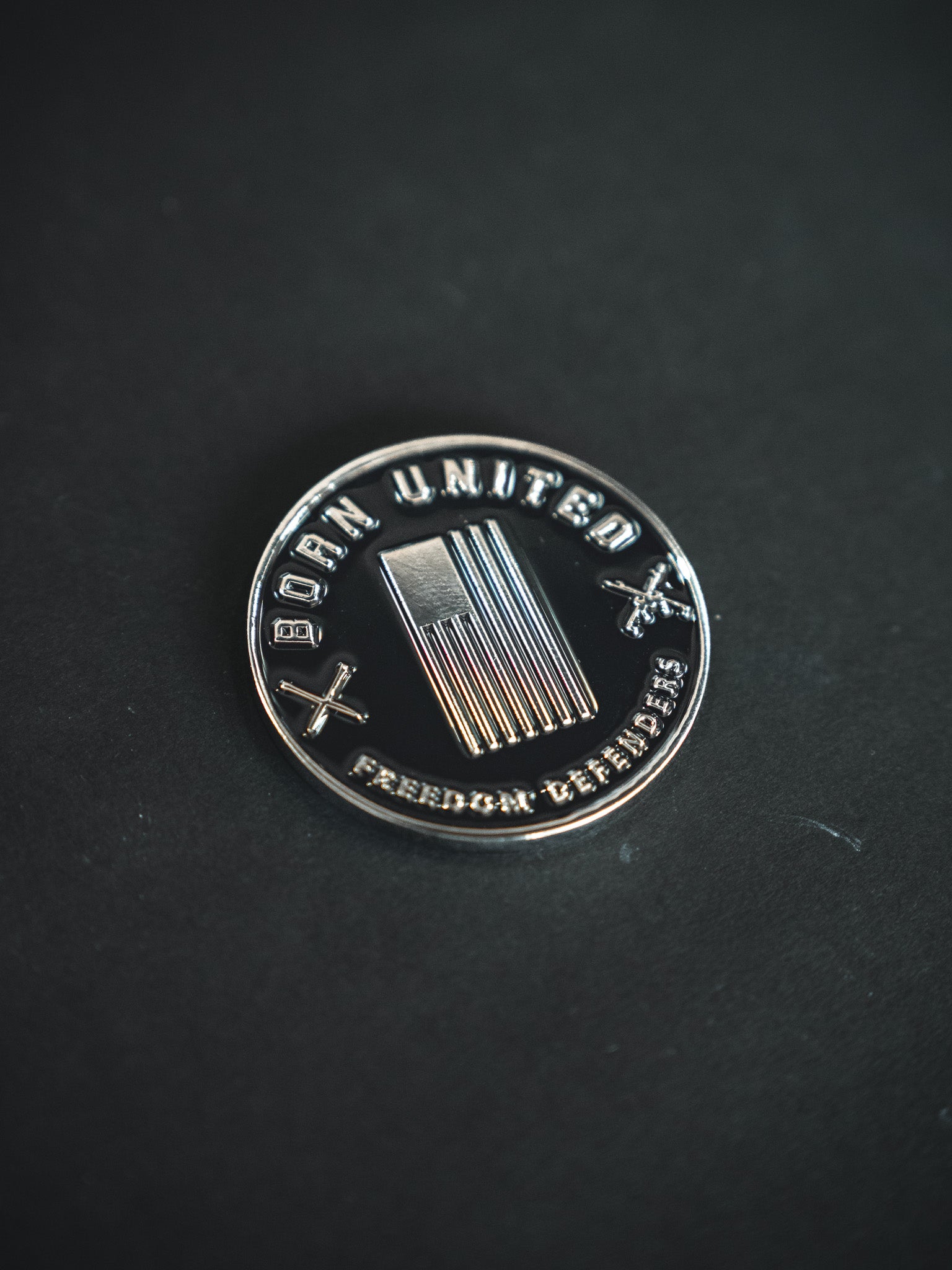 born united - e pluribus unum challenge coin back