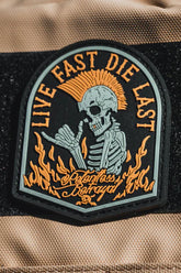 Live Fast Die Last PVC Patch