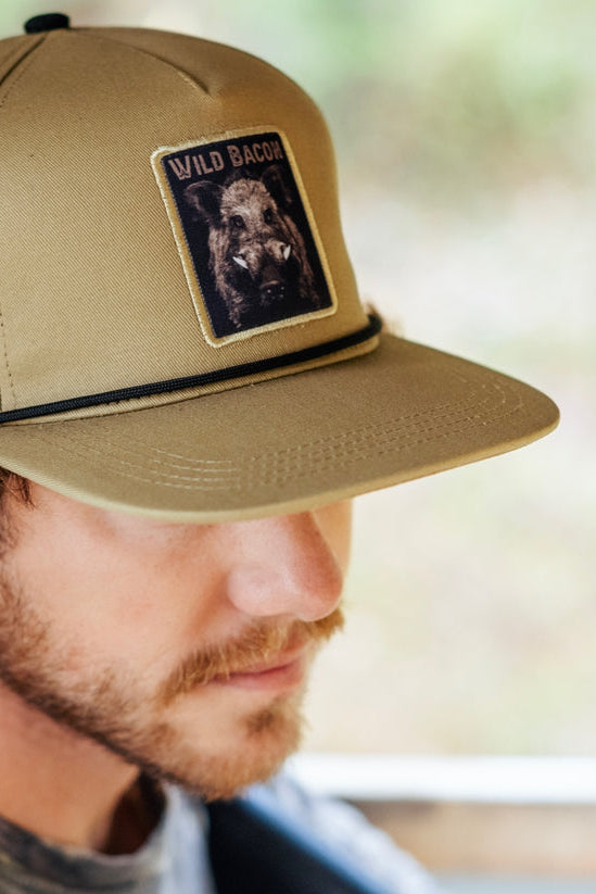 mucker bucket - wild bacon hog patch hat