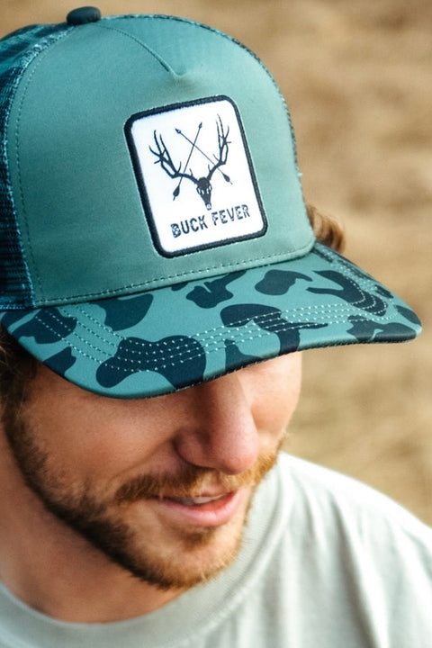 "Buck Fever" Camo Trucker Bucket