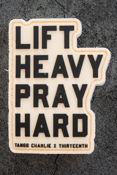Lift Heavy. Pray Hard. - Patch
