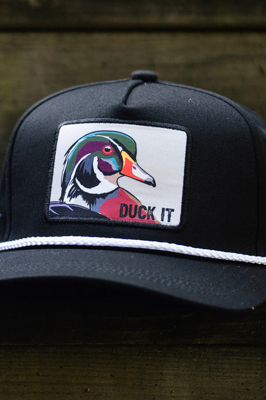 mucker bucket - duck it og wood duck hat