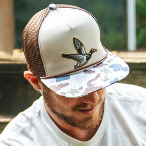 mucker bucket - camo duck bucket printed bill hat