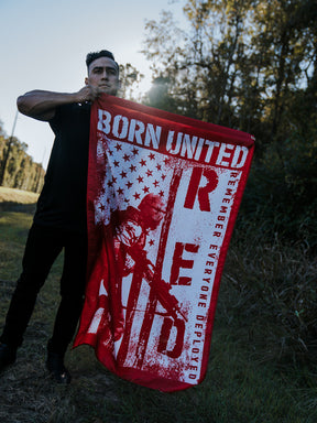 born united - red friday military flag