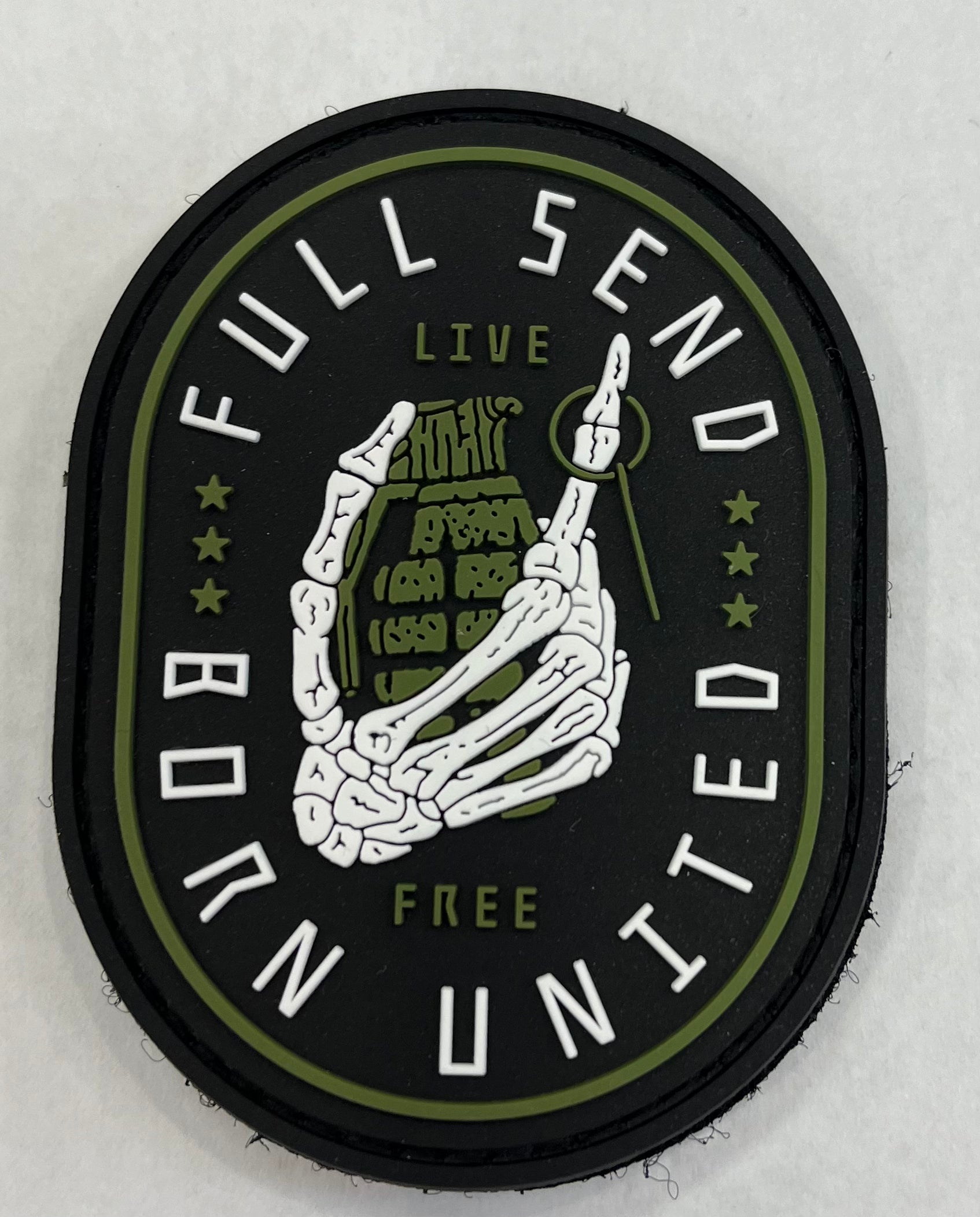 Full Send Hand Grenade PVC Patch | Born United