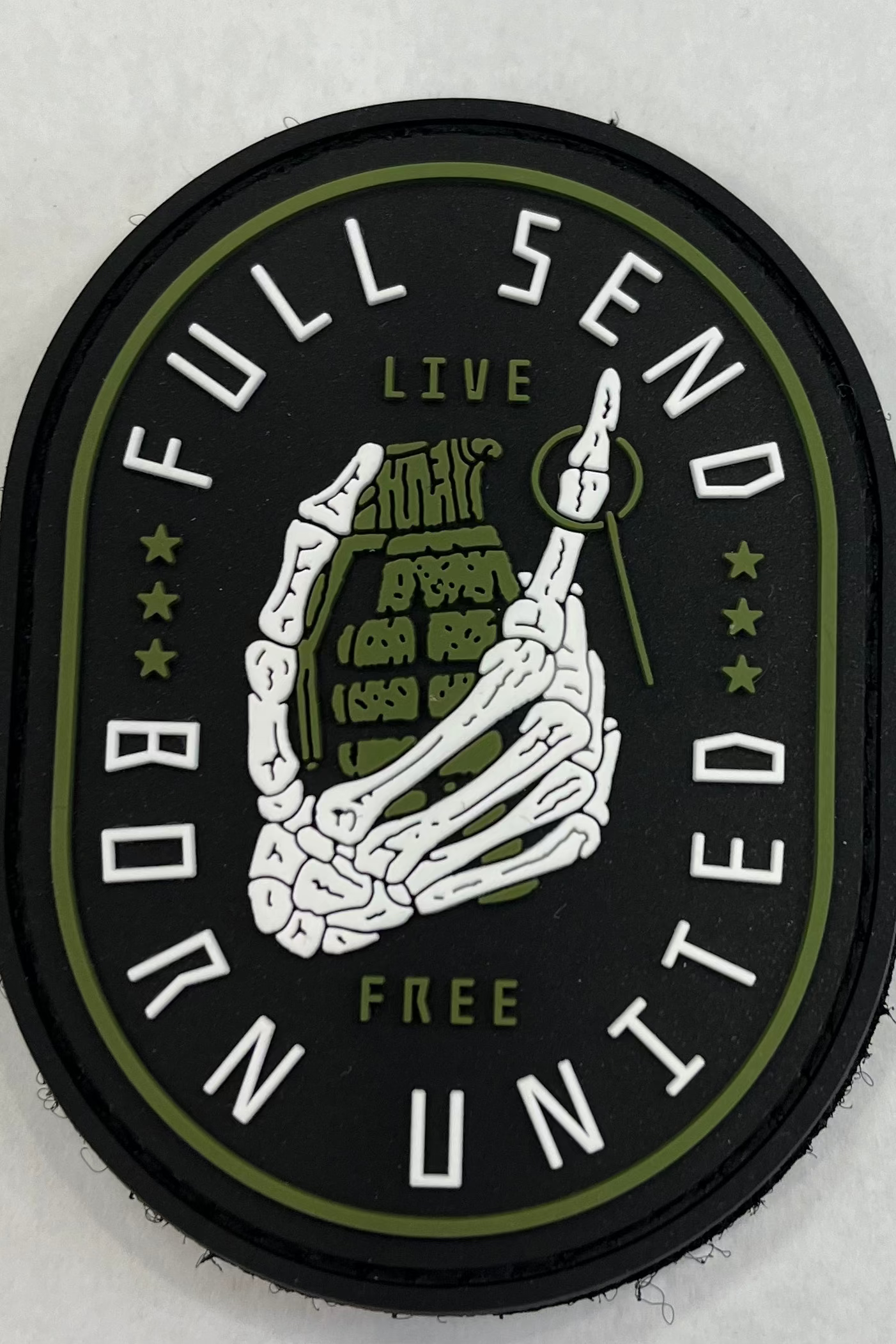 born united - full send pvc patch