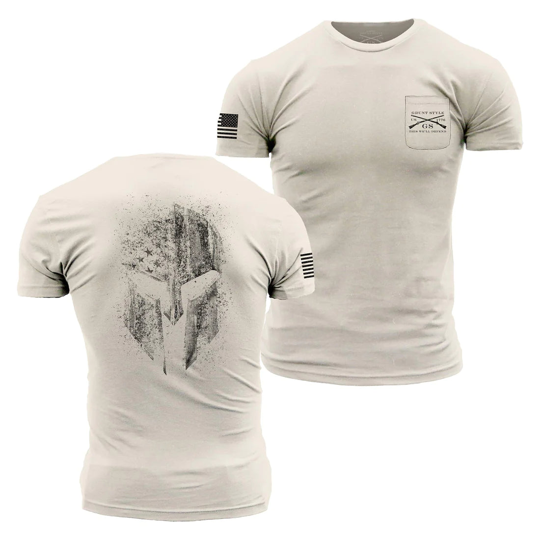 American Spartan Sand Pocket T-Shirt