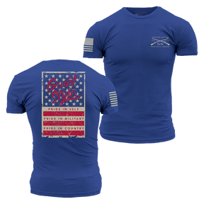 Stars & Bars Men's Tee- Royal