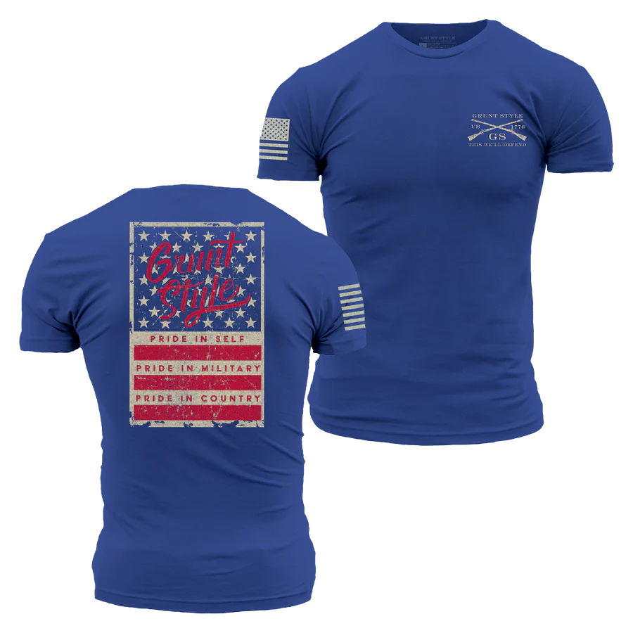 Stars & Bars Men's Tee- Royal