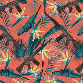 birds of paradise shirt print detail