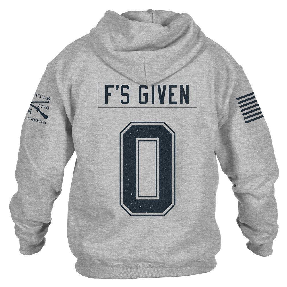 grunt style - zero f's given hoodie