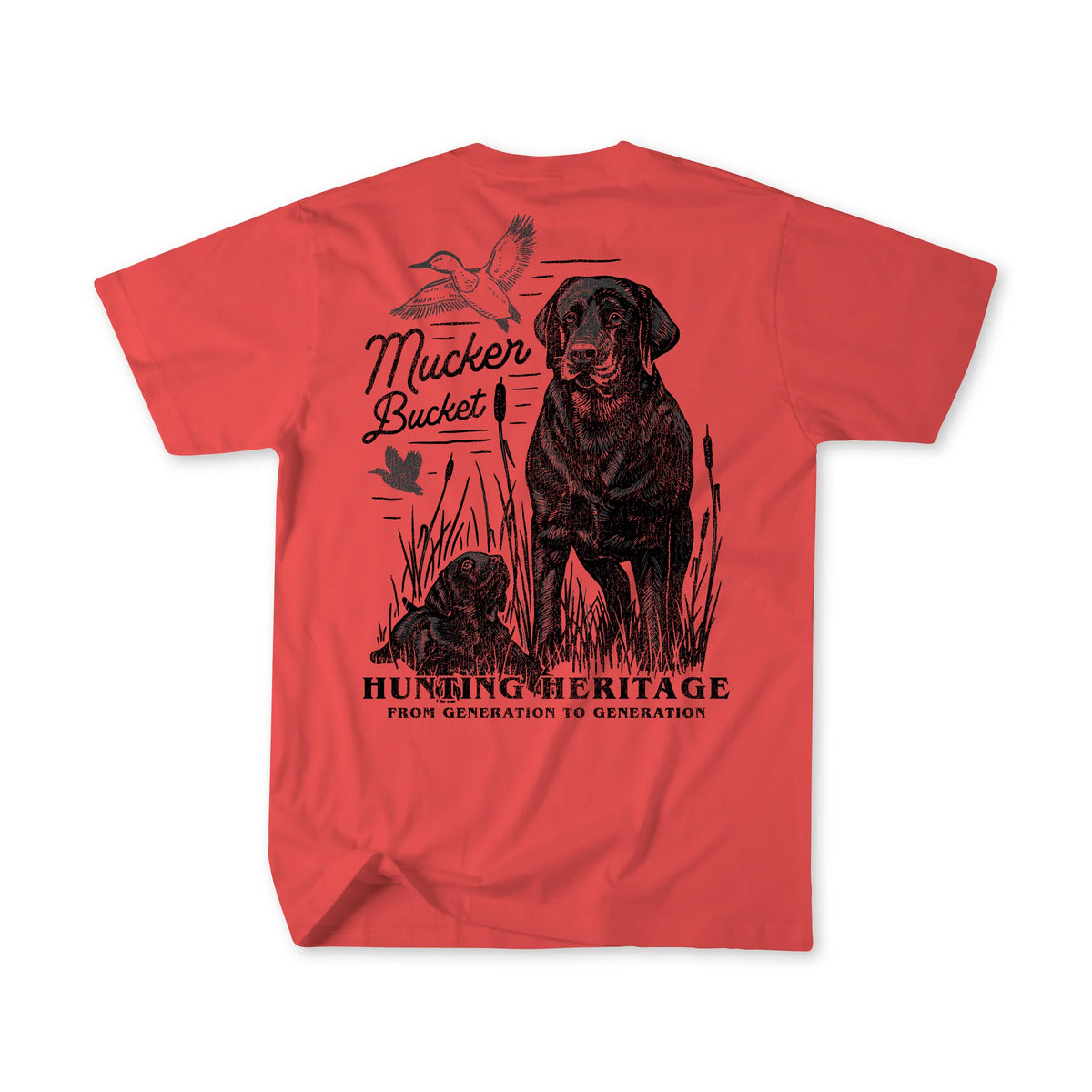 mucker bucket - hunting heritage premium tee back