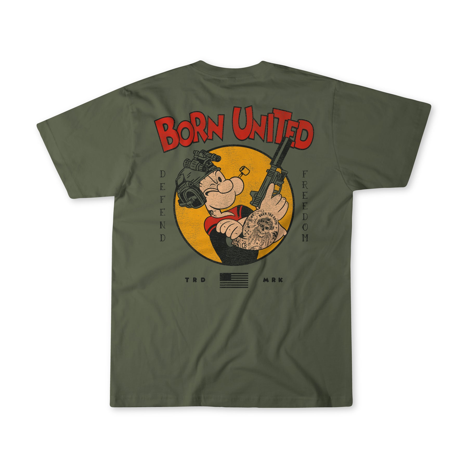 born united - popeye tee back