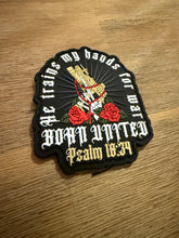 born united - war hands pvc patch