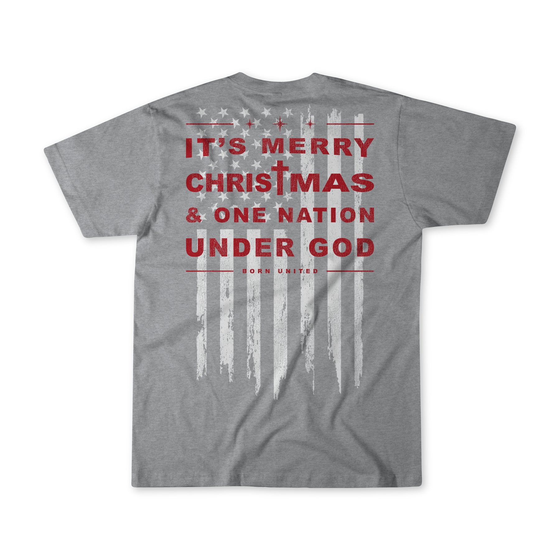 born united - it's merry christmas tee shirt