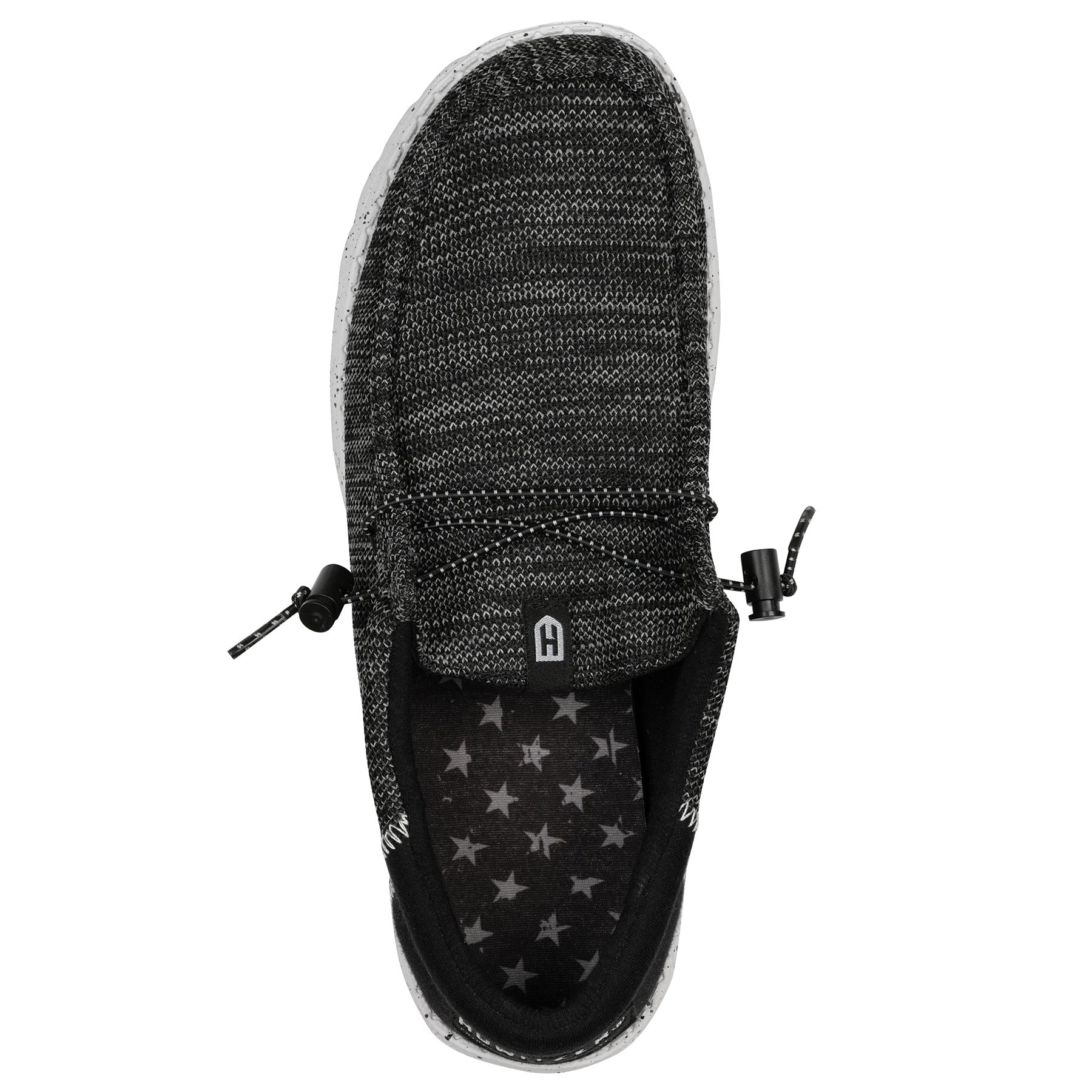 howitzer - roam blackout black shoes top view